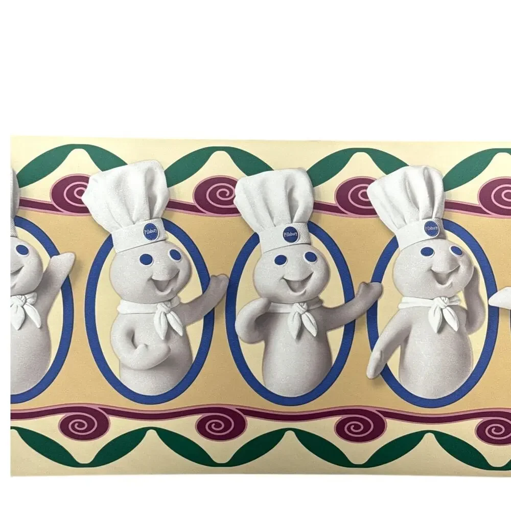 The Pillsbury Company Vintage 1999 Doughboy Wallpaper Border 6 plus Rolls